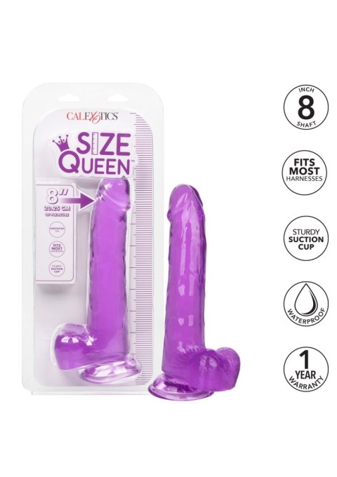 Queen Size Dong 8 Inch Purple