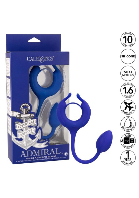 Admiral Weighted Cock Ring Blue