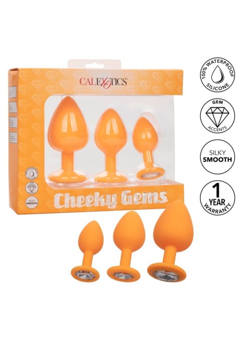 Cheeky Gems 3 Pcs Orange