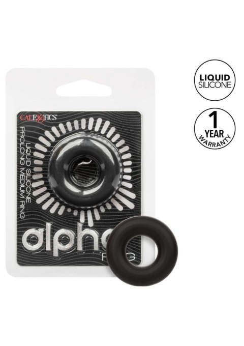 Alpha Prolong Medium Ring Black