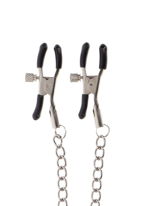 Adjustable Clamps with Chain Silver