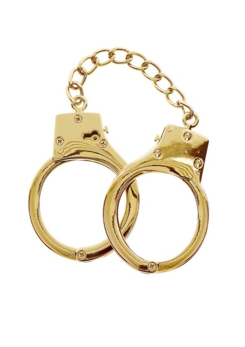 Gold Plated BDSM Handcuffs Gold