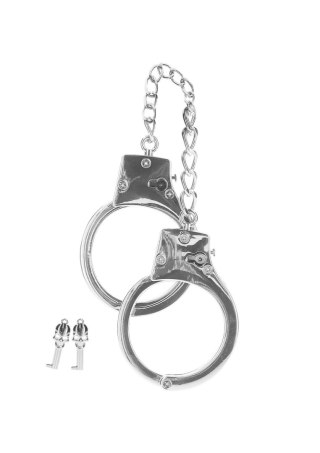 Silver Plated BDSM Handcuffs Silver