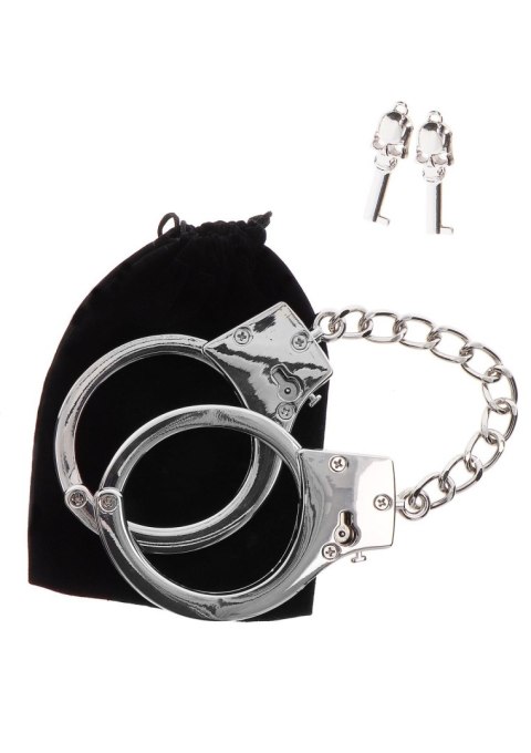 Silver Plated BDSM Handcuffs Silver