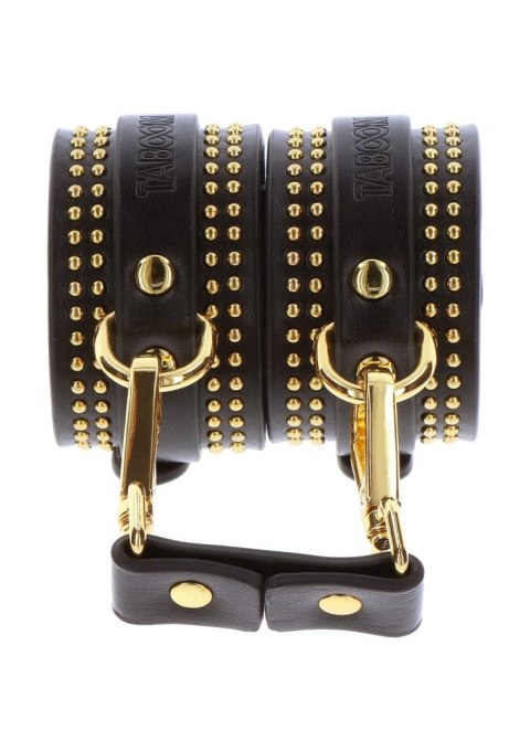 Studded Wrist Cufs Set Black