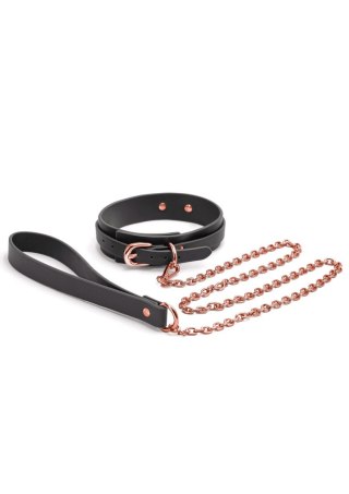 Bondage Couture Collar & Leash Black