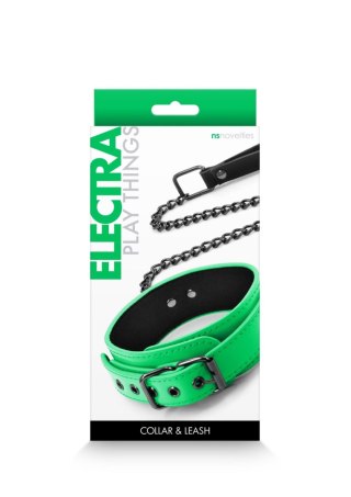 Electra Collar + Leash Green