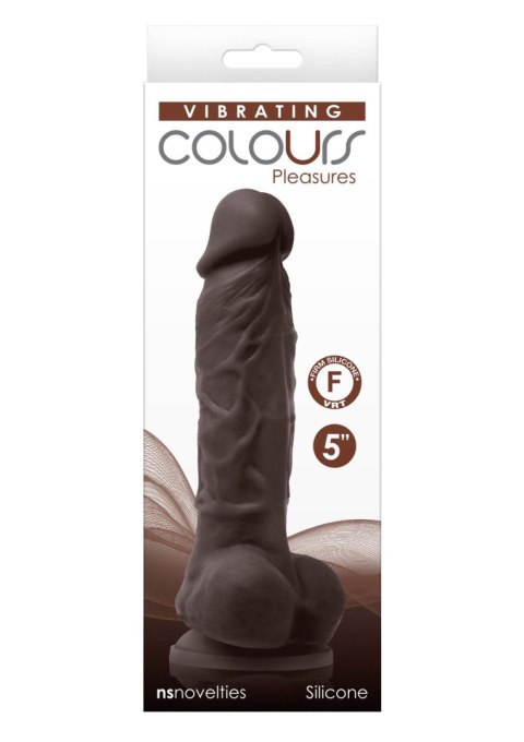 Vibrating Dildo 5 Inch Brown skin tone