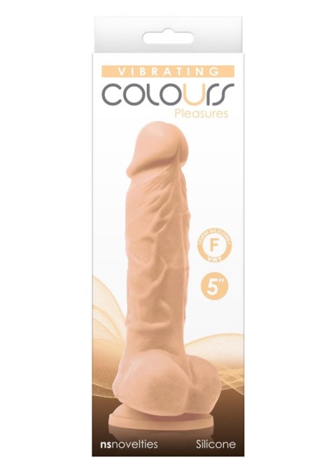 Vibrating Dildo 5 Inch Light skin tone