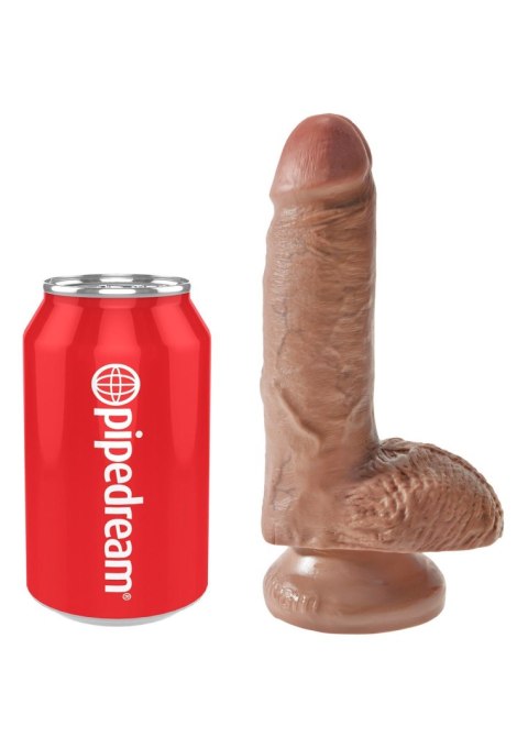 Cock 7 Inch With Balls Caramel skin tone