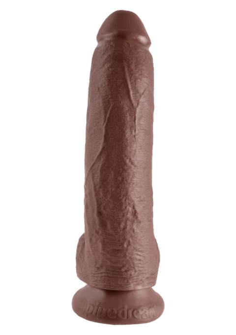 Cock 9 Inch With Balls Brown skin tone