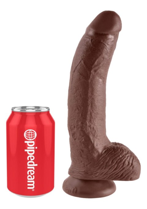 Cock 9 Inch With Balls Brown skin tone