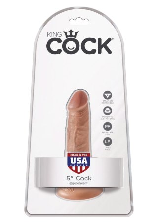 King Cock 5Inch Cock Caramel skin tone