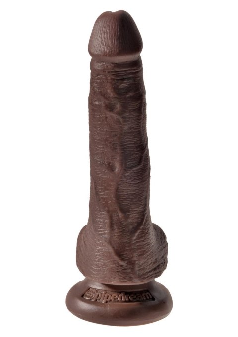 King Cock 6' Cock With Balls Brown skin tone