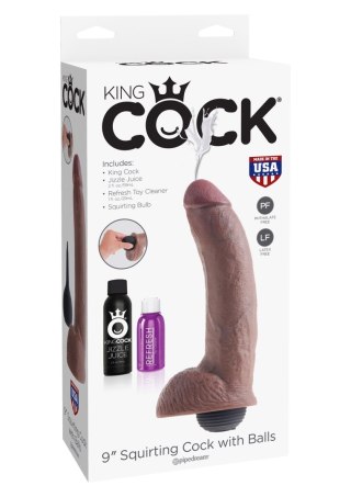 Squirting Cock 9 Inch Brown skin tone