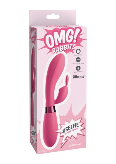 OMG Selfie Silicone Vibrator Pink