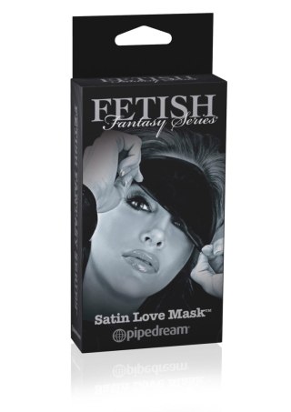 Satin Love Mask Black