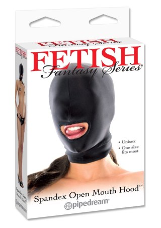 Spandex Open Mouth Hood Black