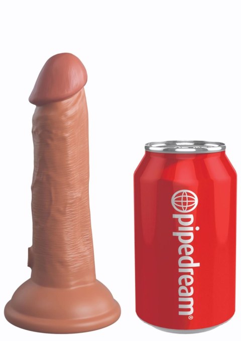 6 Inch 2Density Silicone Cock Caramel skin tone