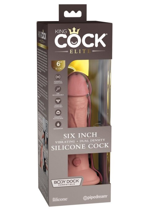 6 Inch 2Density Vibe Cock Light skin tone