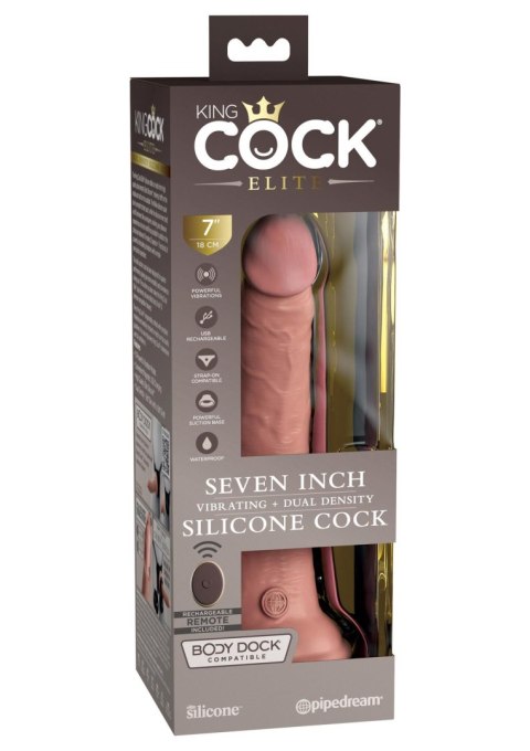 7 Inch 2Density Vibe Cock Light skin tone