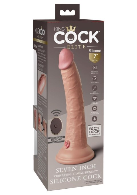 7 Inch 2Density Vibe Cock Light skin tone