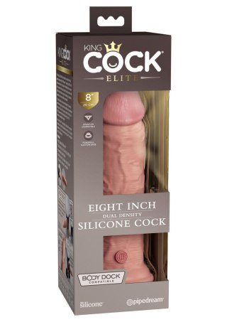 8 Inch 2Density Silicone Cock Light skin tone