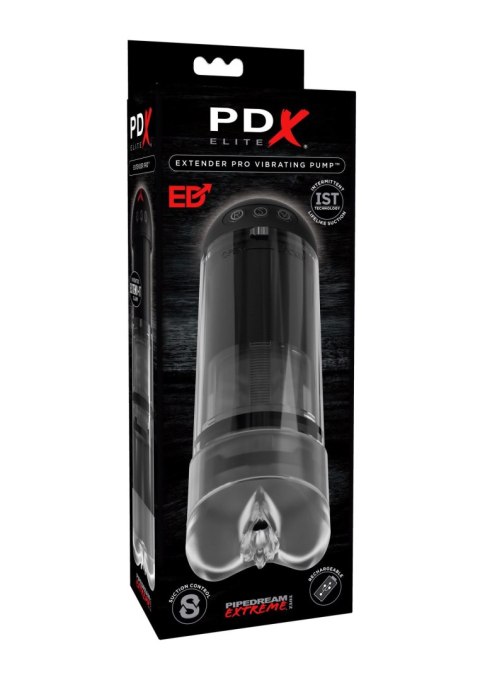 Extender Vibrating Penis Pump Transparent