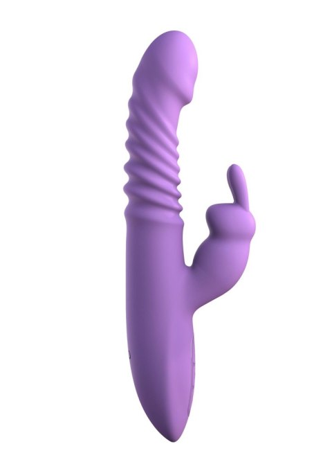 Her Thrusting Silicone Rabbit Purple