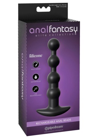 Rechargeable Anal Beads Black