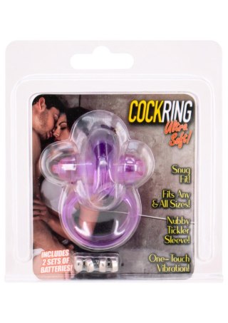 Rabbit Vibrating Cockring Purple