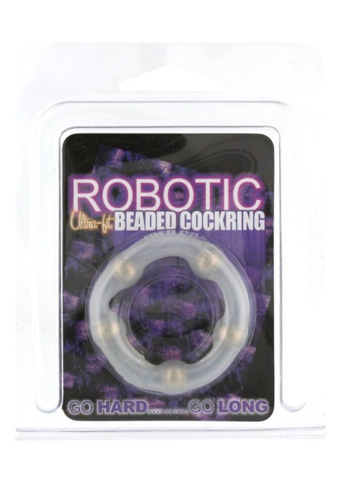 Robotic Beaded Cockring Transparent