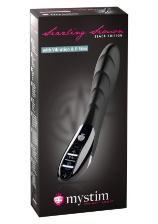 Sizzling Simon Estim Vibrator Black