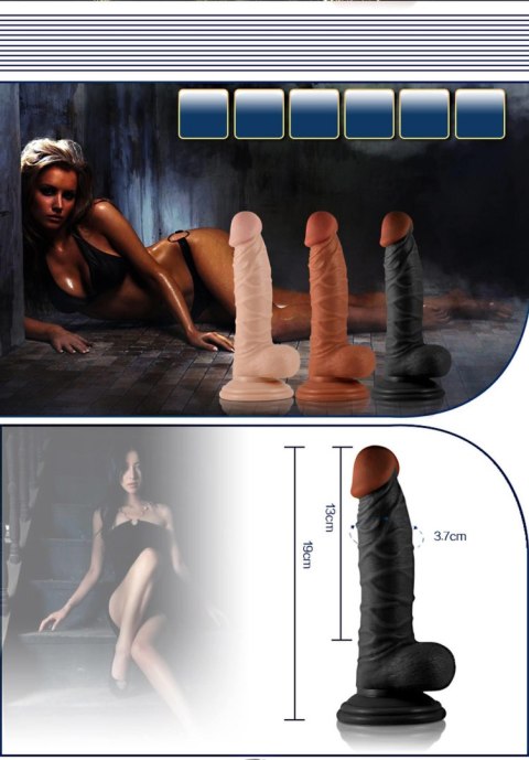 7.5"" Real Extreme Dildo Flesh