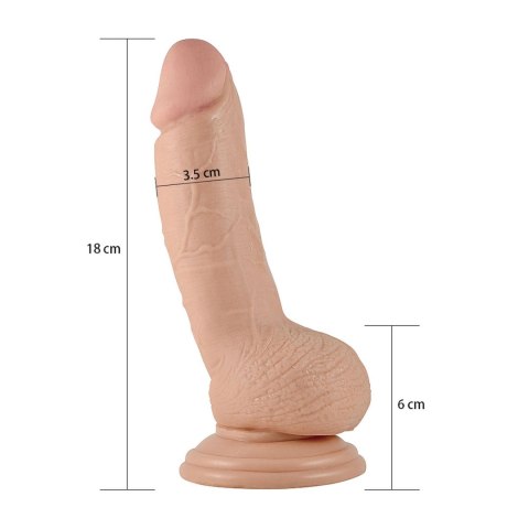 7"" Real Extreme Dildo Flesh