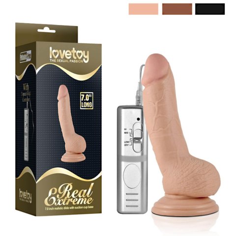 7"" Real Extreme Vibrating Dildo