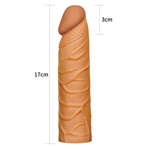 Add 1"" Pleasure X Tender Penis Sleeve Brown