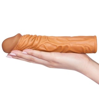 Add 2"" Pleasure X Tender Penis Sleeve Brown