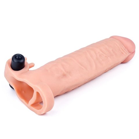 Add 2"" Pleasure X Tender Vibrating Penis Sleeve Flesh