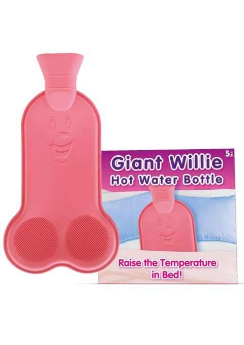 Giant Willie Hot Water Bottle Pink