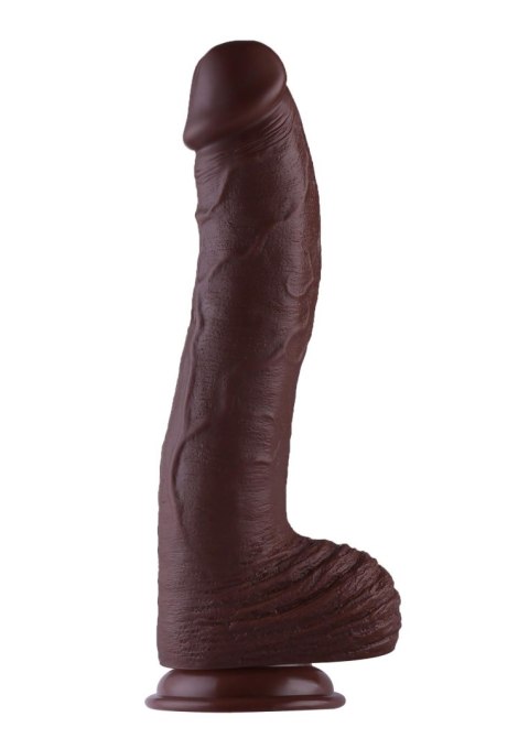 Hismith KlicLok Dildo 32 cm Brown skin tone