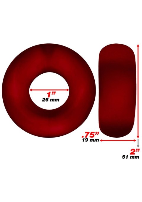 Stiffy 2-pack bulge Cockrings Red