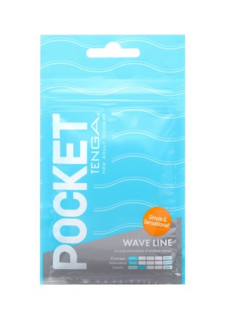 Tenga Pocket Wave Line Transparent