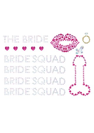 Bride Squad Bodyjewels Sticker Multicolor