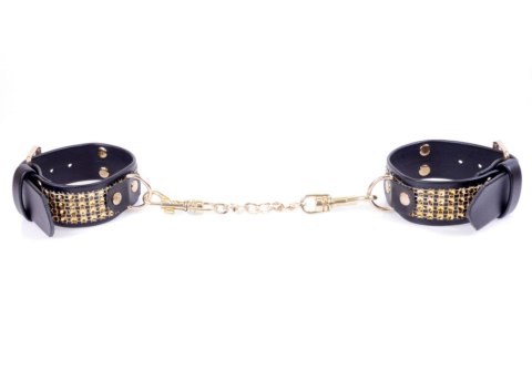 Fetish B - Series Handcuffs with cristals 3 cm Gold