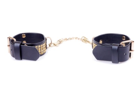 Fetish B - Series Handcuffs with cristals 3 cm Gold