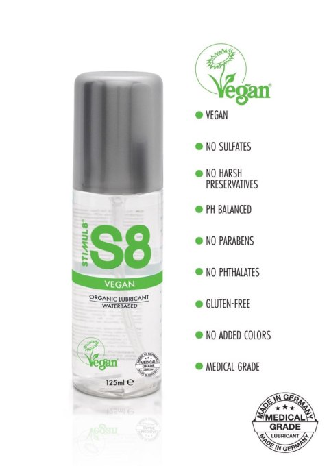 S8 WB Vegan Lube 125ml Natural