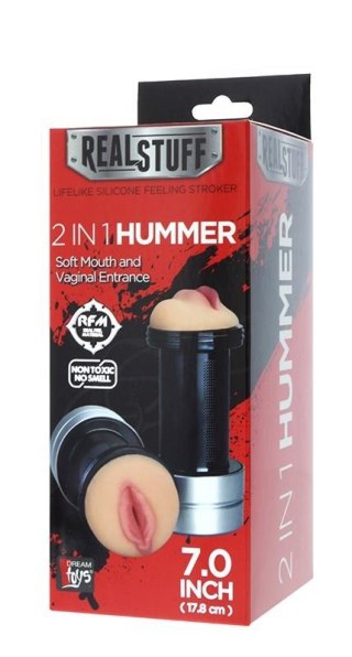 REALSTUFF 2 IN 1 HUMMER - MOUTH & VAGINA