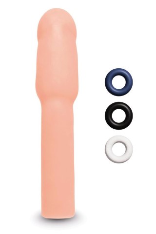 SIZE UP 4 INCH EXTRA REALISTIC PENIS EXTENDER -FLESH