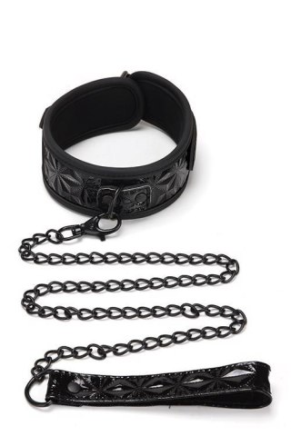 WHIPSMART DIAMOND COLLAR AND LEASH BLACK